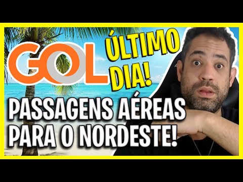 ACABA AMANHA! ÚLTIMO DIA PARA APROVEITAR AS PASSAGENS AÉREAS PROMOCIONAIS PARA O NORDESTE!