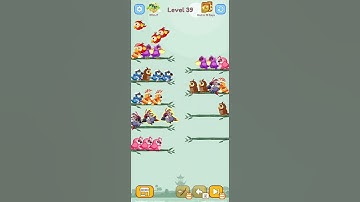 Level - 39 The Bird Sort Color Puzzle Gameplay