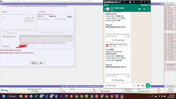 WhatsApp from Busy Software through BMS | Bot Master Sender