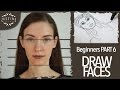 How to draw a face | Fashion drawing for beginners #6 | Justine Leconte