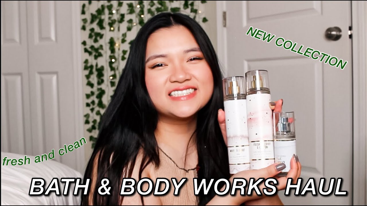 NEW BATH & BODY WORKS FRESH & CLEAN FRAGRANCES HAUL + FIRST IMPRESSIONS
