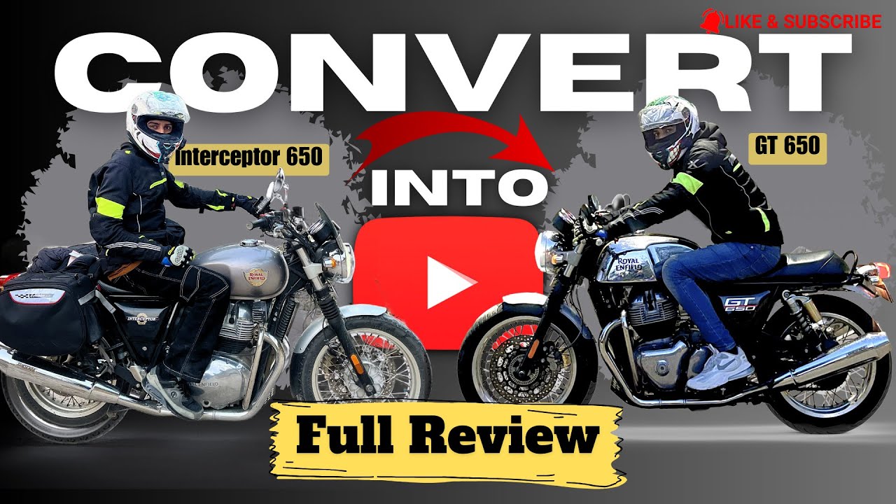 How to Convert Interceptor 650 into Continental Gt 650 🤯| Full ...