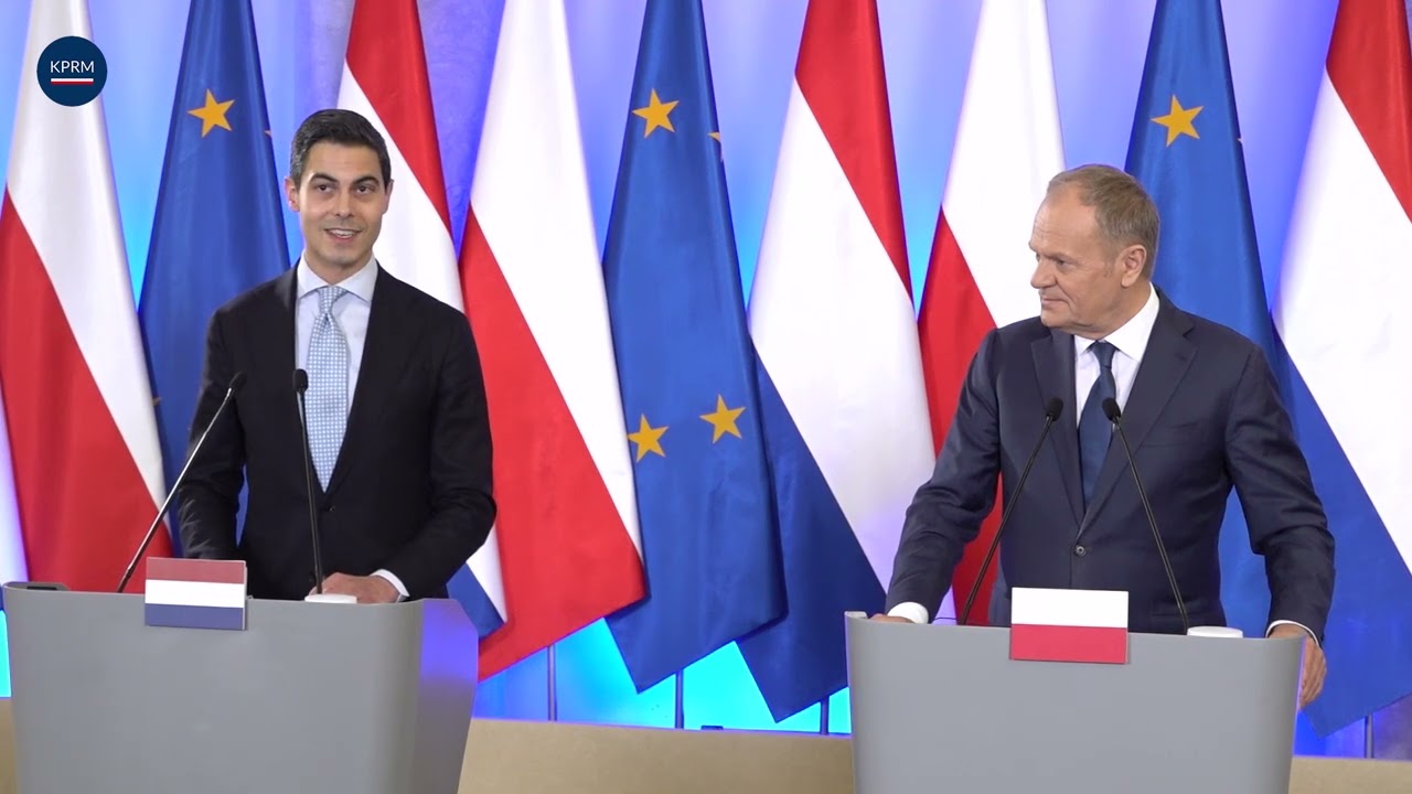 Konferencja Prasowa Premiera Donalda Tuska oraz Premiera Królestwa Niderlandów Roba Jettena