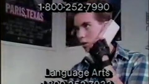Homework Hotline Promo (1985)