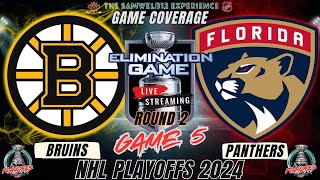LIVE: Boston Bruins vs. Florida Panthers LIVE NHL hockey Playoffs Game 5