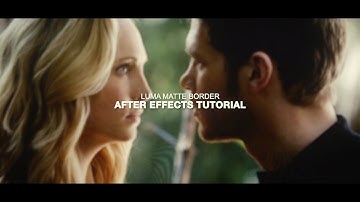 how to: luma matte border | after effects tutorial