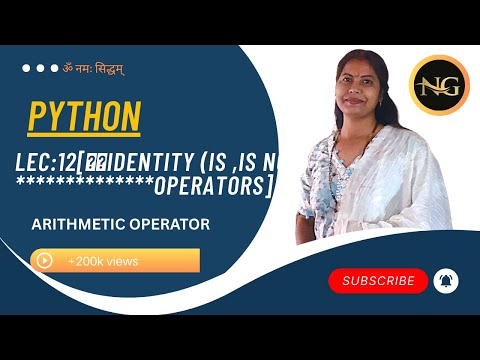 IDENTITY OPERATOR IN PYTHON