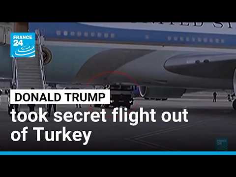 Trump boarded secret flight via catering truck due to Iran threat, US media reports • FRANCE 24