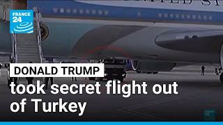 Trump boarded secret flight via catering truck due to Iran threat, US media reports • FRANCE 24