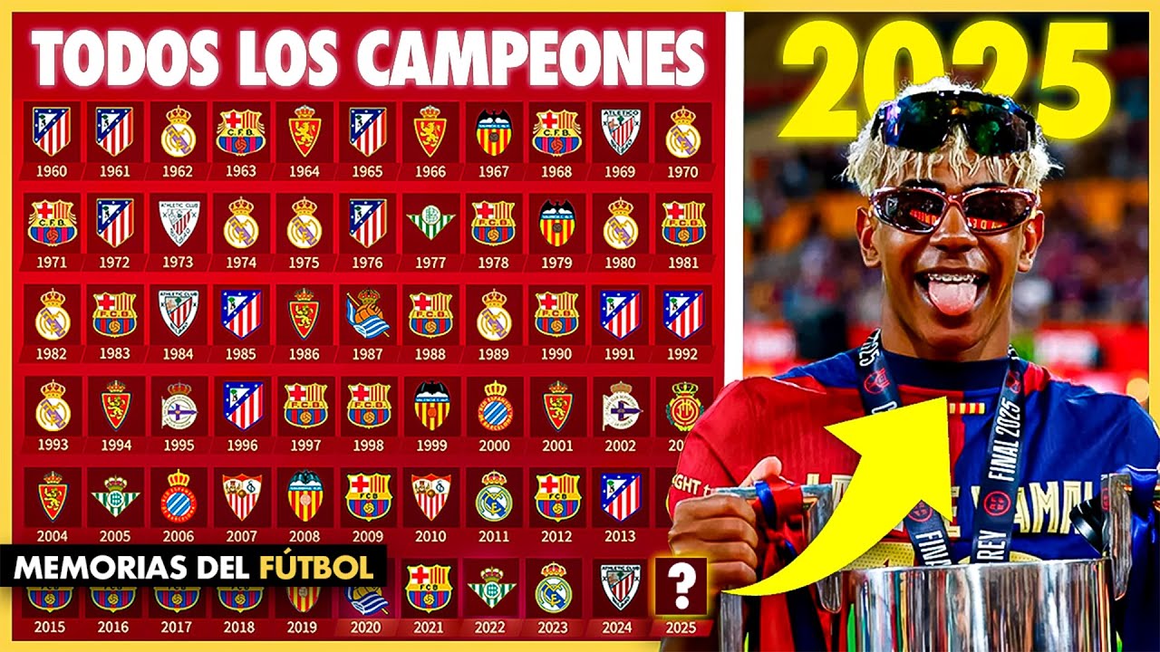 Todos los CAMPEONES y Finales de la COPA del REY 🤴🏆 (1977-2025)
