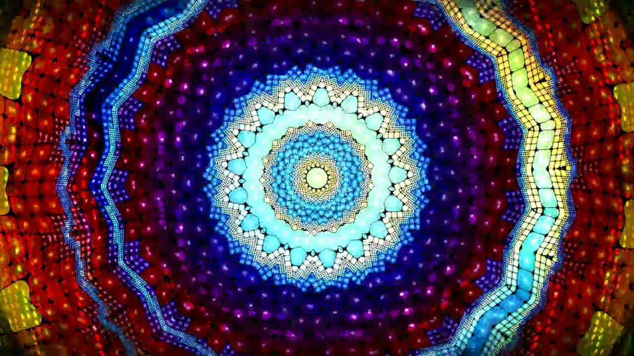 FREE Kaleidoscope Tunnel Visual Art VJ Clip Royalty Free Public Domain