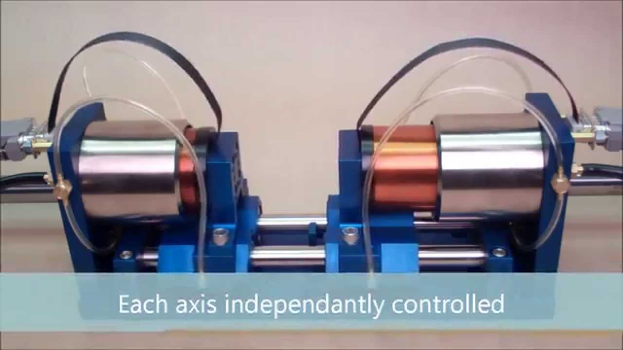 Dual Head Voice Coil Air Bearing Positioning Stage VCS15050ABLV2