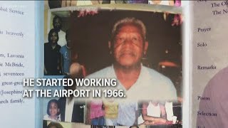 Longtime Delta airlines employee passes away, processional at airport