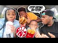 Saying WE'RE NOT HUNGRY then EATING all of OUR DAD FOOD *Hilarious*