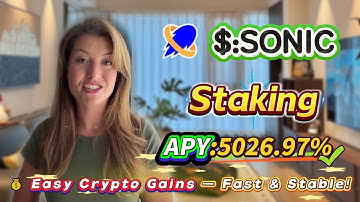 💸 I started earning passive income from Solana SONIC staking! 5026.97% APY returns are incredible!