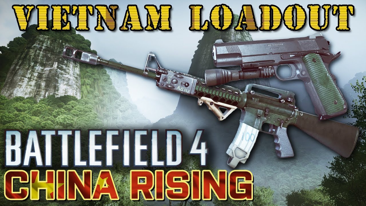 バトルフィールド 4 Battlefield 4 China Rising: Vietnam style loadout with M16A4 and