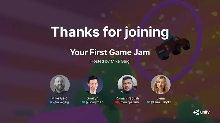 Your First Game Jam hosted by Mike Geig with Soary...
