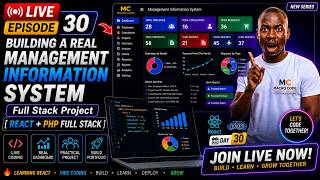 DAY 31 🔴 LIVE: Building a Real Management Information System with React + PHP | Vibe Coding 🚀