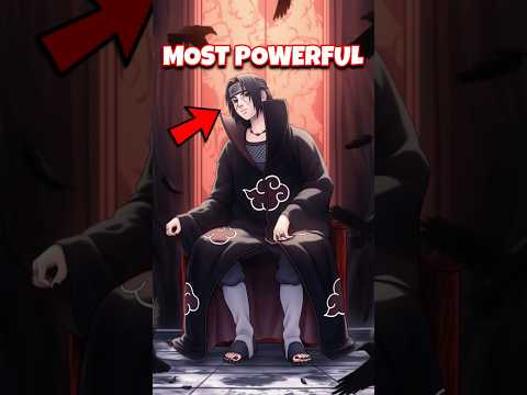 ITACHI UCHIHA TOP 5 MOST POWERFUL JUTSU RANKING Shorts Anime Itachi