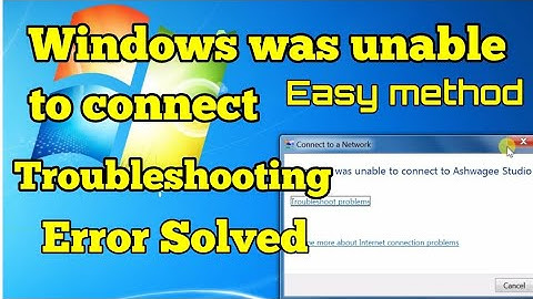 Windows was unable to connect WiFi after change password || error solved || very easy method ||