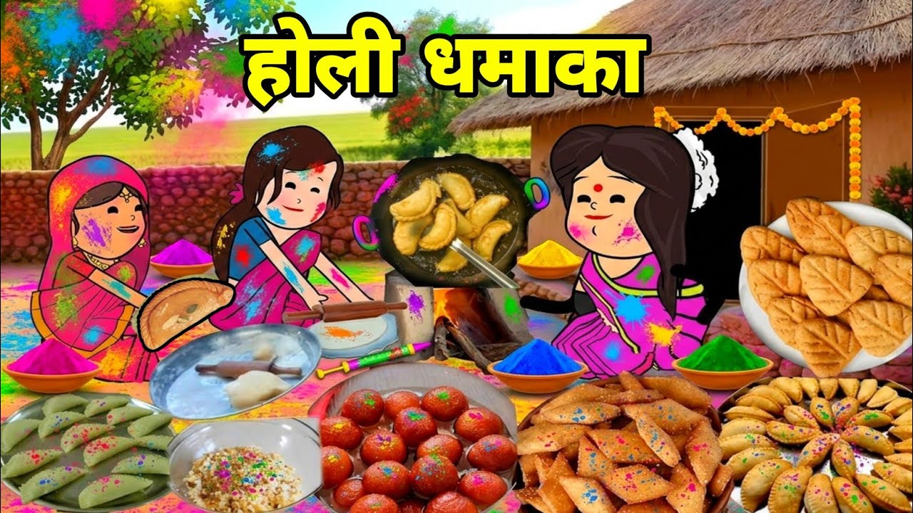 होली धमाका रंग बरसे ललका जीजी तरसे 🤪 अवधी कॉमेडी 🤪 Maya Awadhi Cartoon 🎉