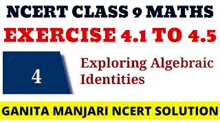 Class 9 Ganita Manjari | Chapter 4🔥 Exercise 4.1, 4.2, 4.3 , 4.4, 4.5 | Easy Solution Explanation