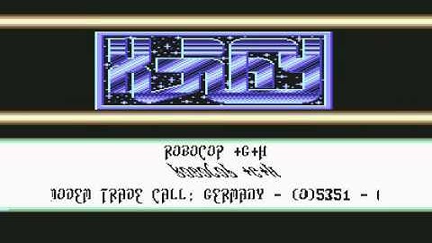 X-RAY C64 cracking group - crackintro from "Robocop" release