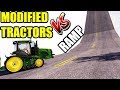 Farming Simulator 19 : MODIFIED TRACTORS vs RAMP !!! RAMP CLIMBING