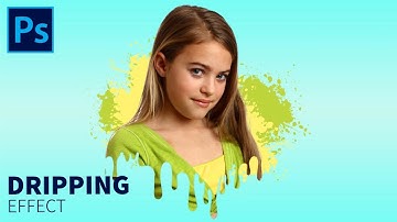 Dripping effect in photoshop || photo paint tutorial
