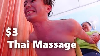 I Tried $3 Local Thai Massage \/\/ Thailand Travel 2022