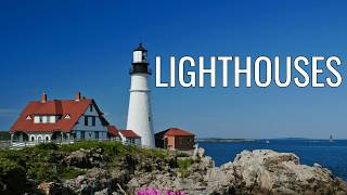 Lighthouses of the World | Peaceful Scenery &amp; Calm Music for Relaxation| Travel Film