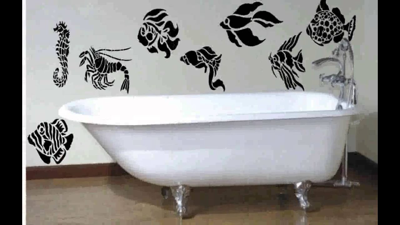 Bathroom Wall Art Stickers YouTube