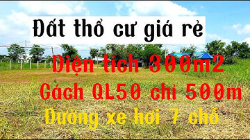 Đất thổ cư giá rẻ Cần Giuộc| Diện tích 300m2, ngang 8,8m| Cách QL50 chỉ 500m, đường xe hơi, SHR