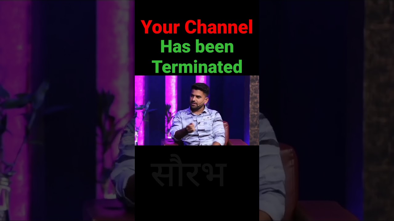 your channel has been terminated #shorts #ytshorts
