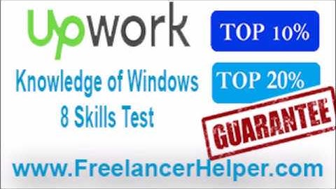 Pass Upwork Knowledge of Windows 8 Skills Test answers-TOP 10%
