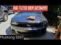 How To Change Air Filter on Mustang S197 2005-2014