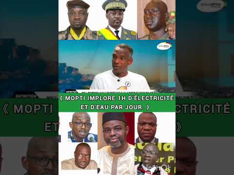 Depuis Le 7 Octobre Presque Un Mois La Région De Mopti Est Sans électricité Sans Eau Potable