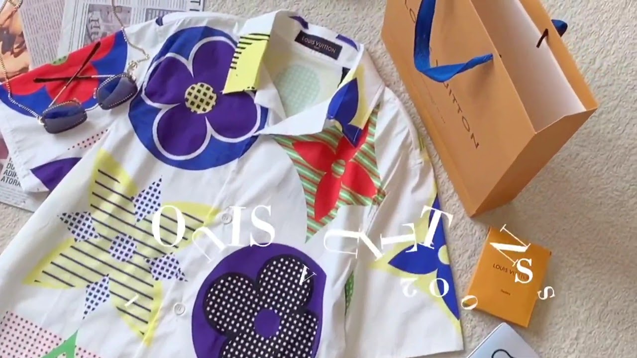 LOUIS VUITTON MULTICOLOURED MONOGRAM HAWAIIAN FIT SHIRT - YouTube