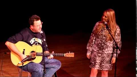 Janelle Arthur & Vince Gill singing When I Call Yo...