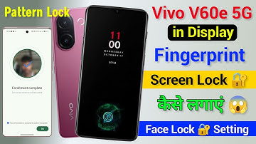 Vivo V60e in Display Fingerprint Lock 🔐 Kaise Lagaye | Vivo V60e 5g Fingerprint Screen Lock Setting
