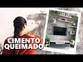 DIY CIMENTO QUEIMADO - Nossa parede da TV está de cara nova!