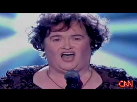 HD/HQ Susan Boyle makes American news headlines - CNN and The Simpsons too