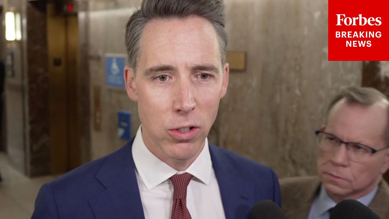 FULL GAGGLE: Josh Hawley Announces He'll Vote Against War Powers Resolution On Venezuela Action