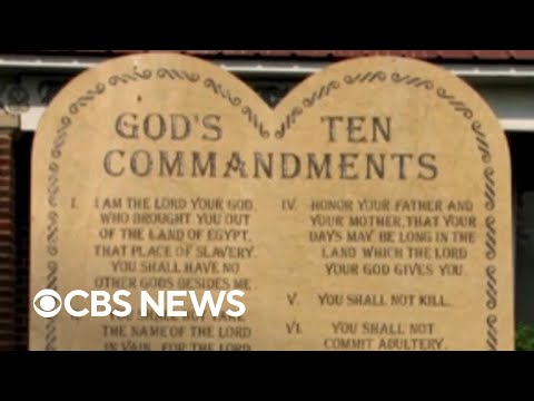 Court hears arguments over Louisiana law requiring Ten Commandments in schools