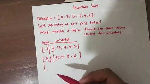 Algoritma dan Struktur Data - Insertion Sort