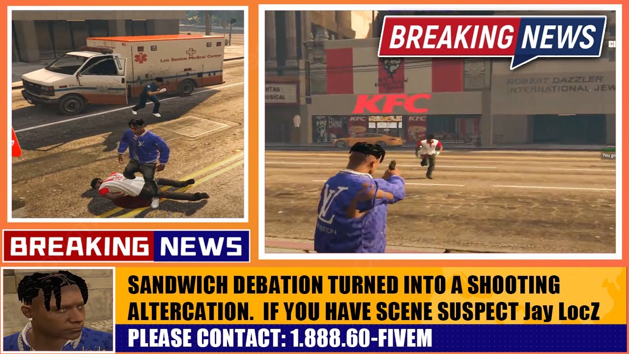 Shooting Altercation, Over a KFC Chicken Sandwich Debation! (Suspect