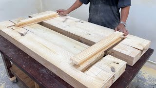 Skillful and Useful Woodworking Techniques - Clever Wood Joinery Tricks Create A Unique Table