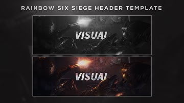 Rainbow Six Siege Twitter Header Template! (FREE)