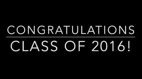 Class Of 2016 Senior Baby Video