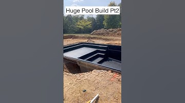 Fiberglass Pool Installation pt2 #fiberglasspoolinstallation #construction #luxury  #pool